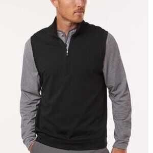 didas Men’s Golf Club Quarter Zip Vest A599 Lightweight Athletic Layer